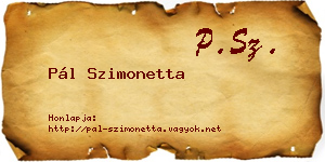 Pál Szimonetta névjegykártya
